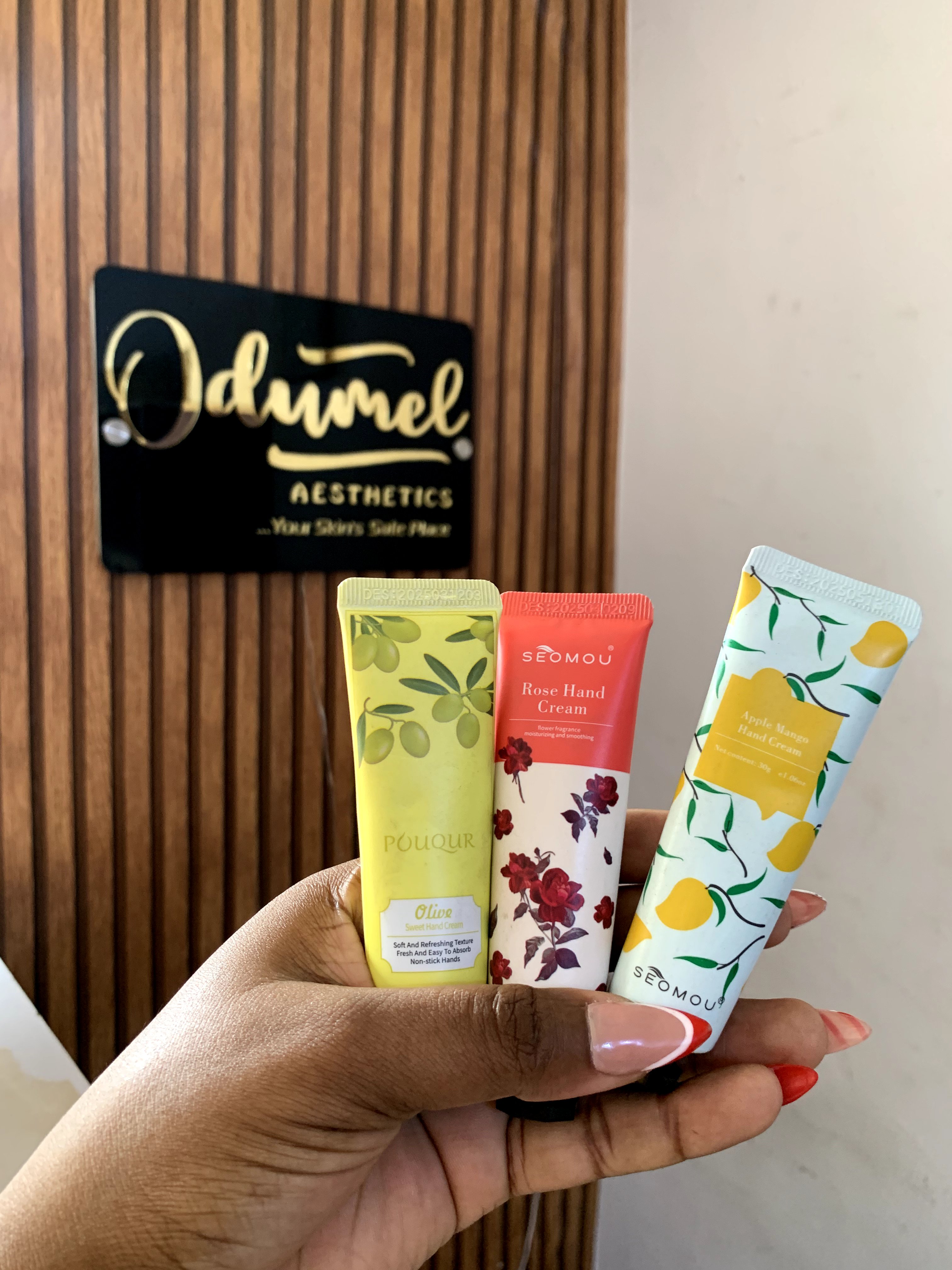 Hand Cream, available at Odumel Skincare in Ibadan